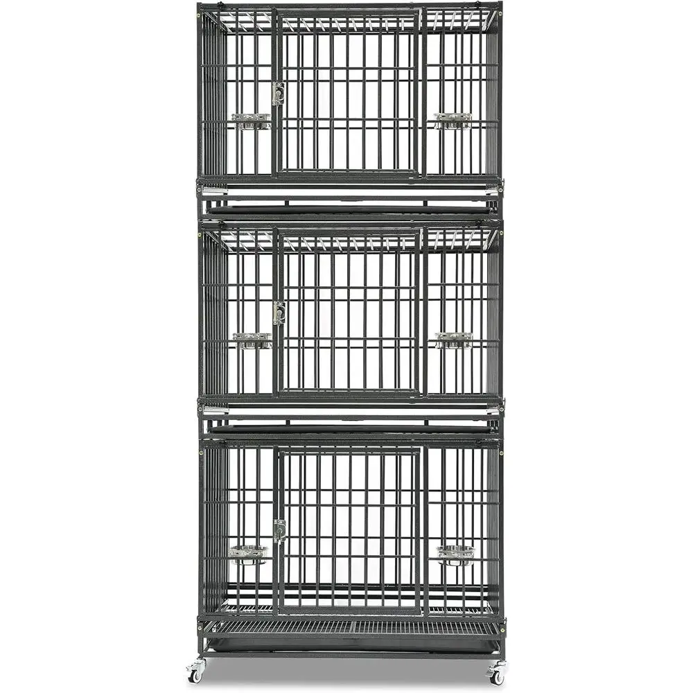 37 Indoor Dog Cage with Lockable Wheels, Removable Tray, Suitable for Medium/Small Dogs
37 Indoor Dog Cage with Lockable Wheels, Removable Tray, Suitable for Medium/Small Dogs