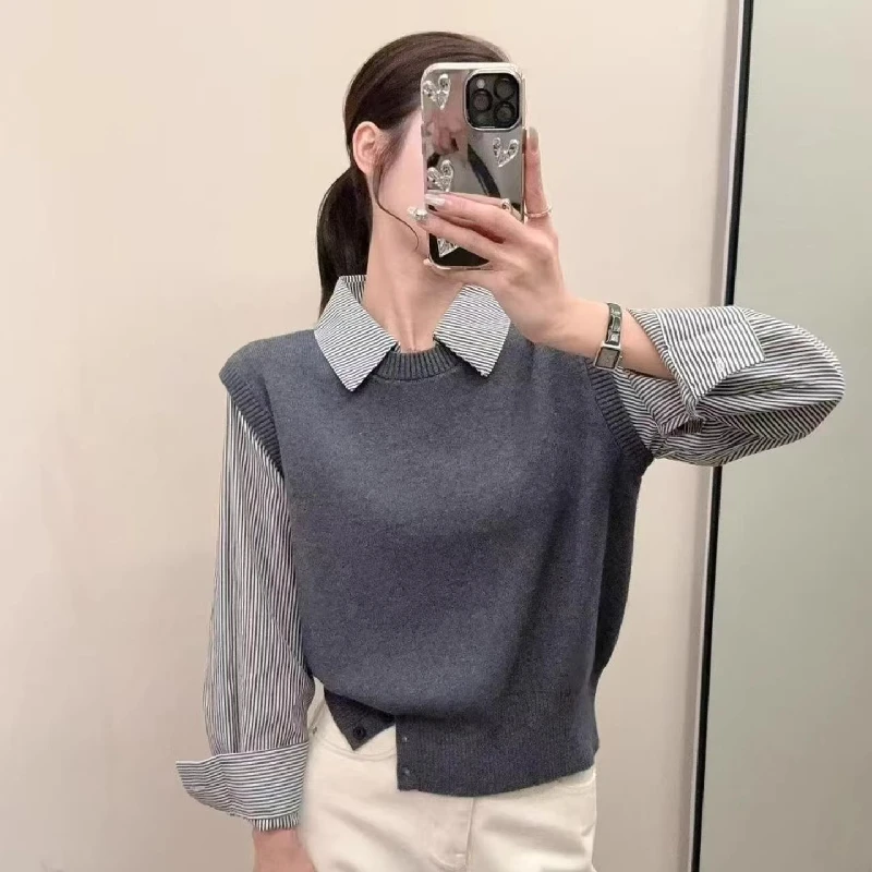 High-End Knitted Sweater with Collar for Women No Pilling Early Autumn New Arrival Dongguan Daliang Spring 2026 Ladies Knitwear
High-End Knitted Sweater with Collar for Women No Pilling Early Autumn New Arrival Dongguan Daliang Spring 2026 Ladies Knitwear
