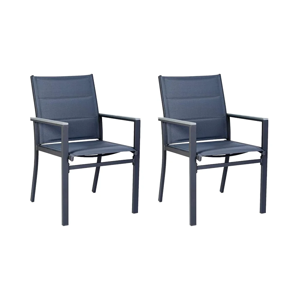 Modern Villa Outdoor Patio Dining Chair 2 Pack Gray Frame and Fabric for Living Room
Modern Villa Outdoor Patio Dining Chair 2 Pack Gray Frame and Fabric for Living Room