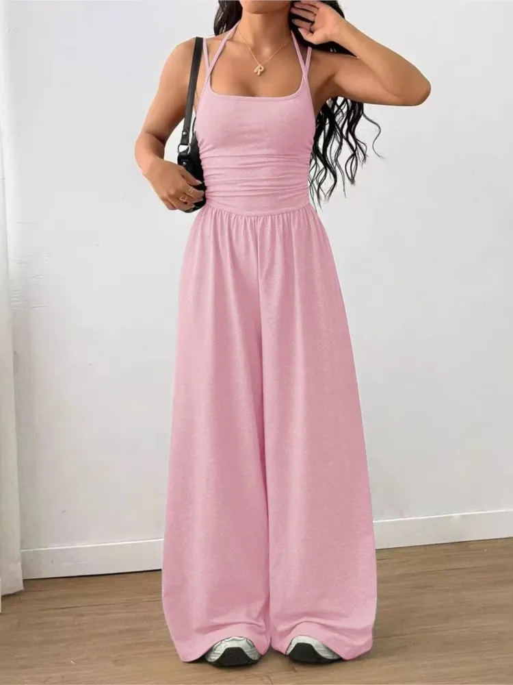 Women's Sexy Bandeau-covered Chest-hugging One-piece Summer Casual Loose-fitting Wide-leg Female Vacation One-piece Pants 2026
Women's Sexy Bandeau-covered Chest-hugging One-piece Summer Casual Loose-fitting Wide-leg Female Vacation One-piece Pants 2026