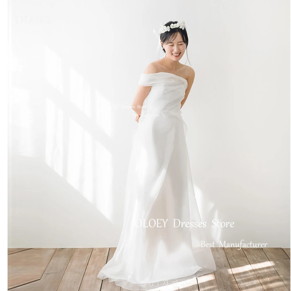 OLOEY Simple A Line Organza Korea Wedding Dresses Photoshoot One Shoulder Corset Back Bridal Gowns Custom Made Floor Length
OLOEY Simple A Line Organza Korea Wedding Dresses Photoshoot One Shoulder Corset Back Bridal Gowns Custom Made Floor Length