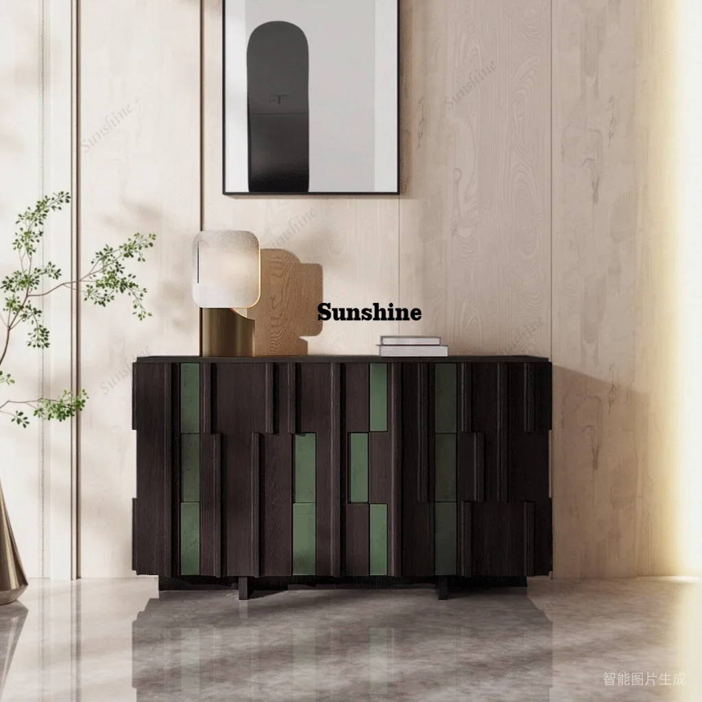 Medieval solid wood dining side cabinet integrated locker against the wall, living room storage tea cabinet
Medieval solid wood dining side cabinet integrated locker against the wall, living room storage tea cabinet