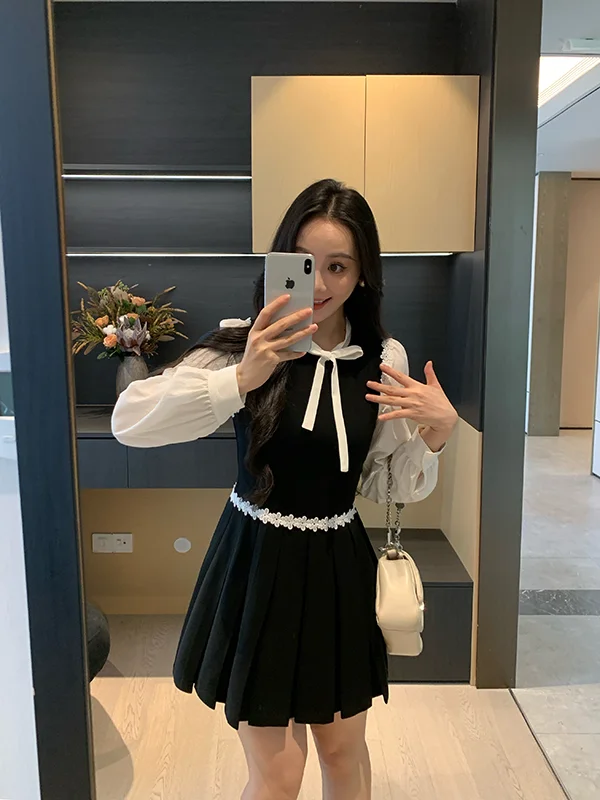 Silky Bla Autumnal Color Blo Fake Two-Piece Dr Waist Cinching Slimming Gored Skirt High Waist A-Line Dr
Silky Bla Autumnal Color Blo Fake Two-Piece Dr Waist Cinching Slimming Gored Skirt High Waist A-Line Dr