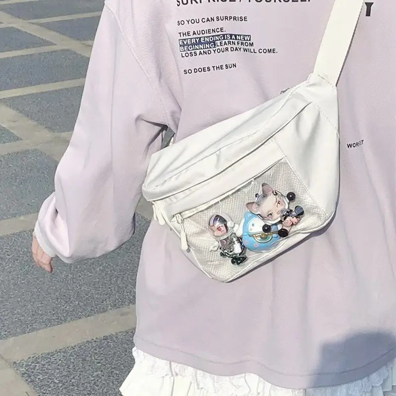 Японская больная сумка с лентой, милая сумка через плечо, большая вместительная прозрачная сумка на одно плечо
Японская больная сумка с лентой, милая сумка через плечо, большая вместительная прозрачная сумка на одно плечо