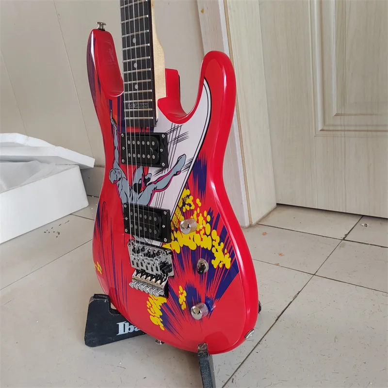 Water Transfer Sticker for 6-String Electric Guitar Professional Performance Two-Way Vibrato Bridge in Stock Free Shipping