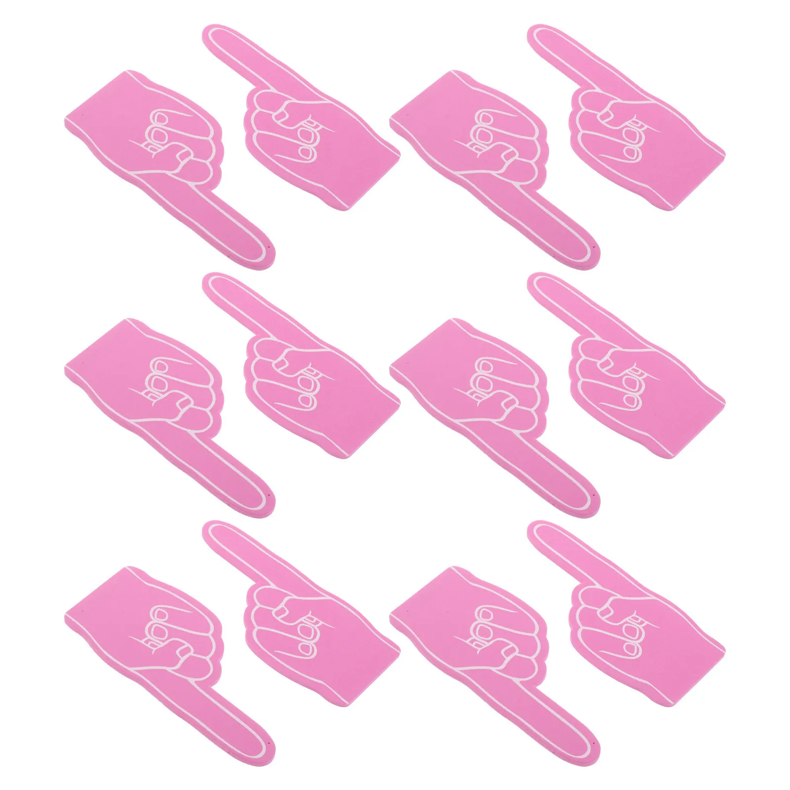 24Pcs Mini Foam Finger Hand Comfortable Eva Material Portable Cheering Prop for Soccer Baseball Games Cheerleading Events Fan
24Pcs Mini Foam Finger Hand Comfortable Eva Material Portable Cheering Prop for Soccer Baseball Games Cheerleading Events Fan