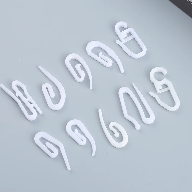 10 PCS Plastic Hook Curtain Rail Sliding Pulley Accessories Snake-type Curtain Clips Bath Curtain Hooks Clips
10 PCS Plastic Hook Curtain Rail Sliding Pulley Accessories Snake-type Curtain Clips Bath Curtain Hooks Clips