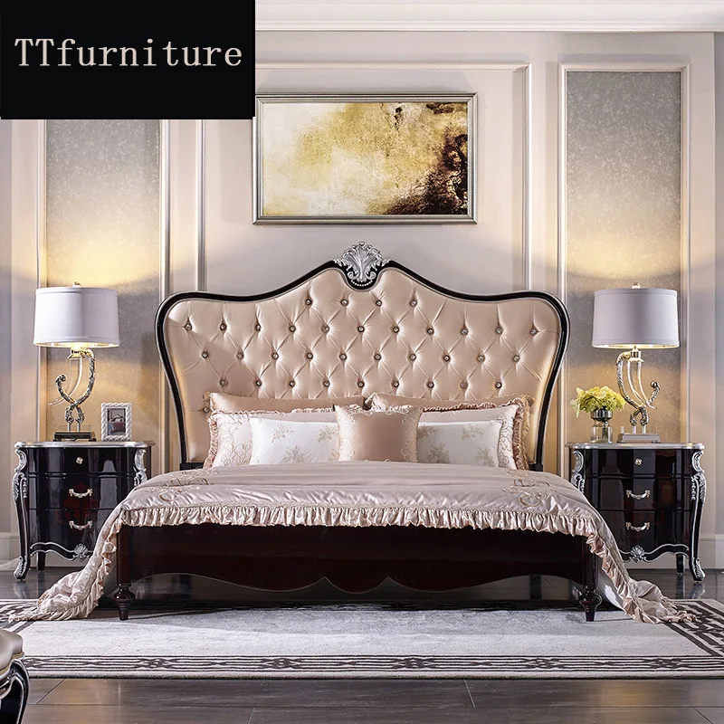 modern european Italian solid wood bed Fashion Carved luxurious french bedroom set furniture king size jxj21
modern european Italian solid wood bed Fashion Carved luxurious french bedroom set furniture king size jxj21