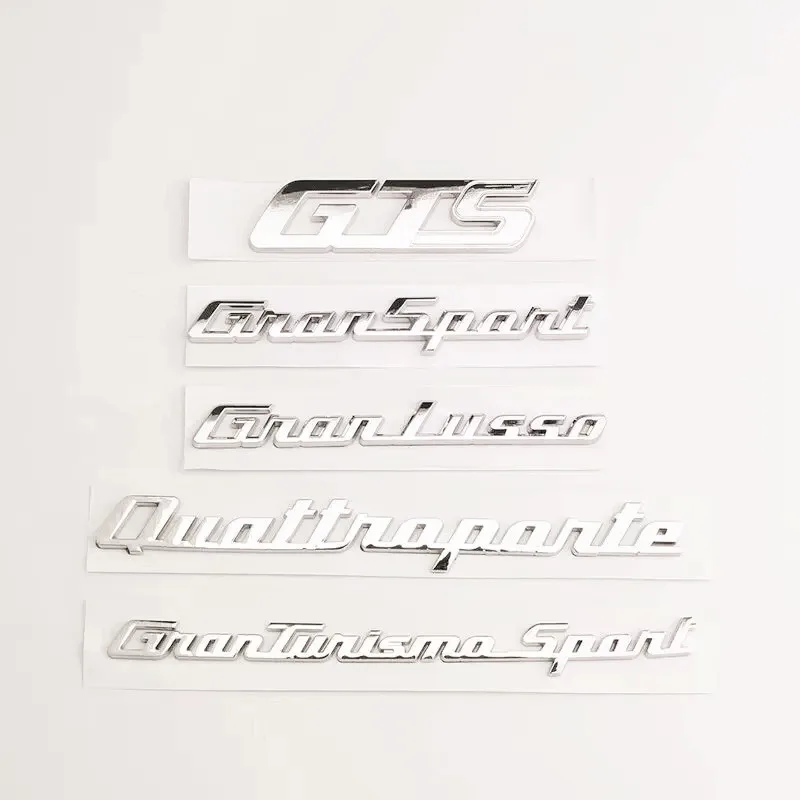 Car Rear Trunk Letters Logo For Maserati Emblem Badge Decals Sticker Gransport Granlusso Quattroporte GTS Granturismo Sport
Car Rear Trunk Letters Logo For Maserati Emblem Badge Decals Sticker Gransport Granlusso Quattroporte GTS Granturismo Sport