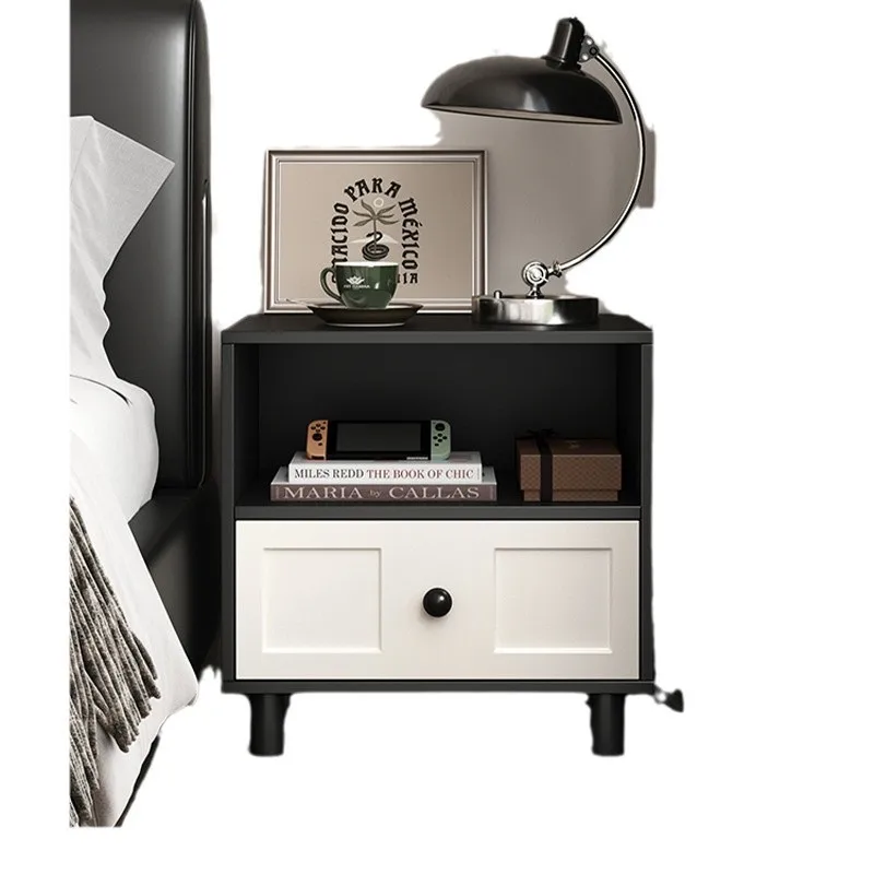 Retro black bedside table simple color matching children's bedroom light luxury small apartment bedside
Retro black bedside table simple color matching children's bedroom light luxury small apartment bedside