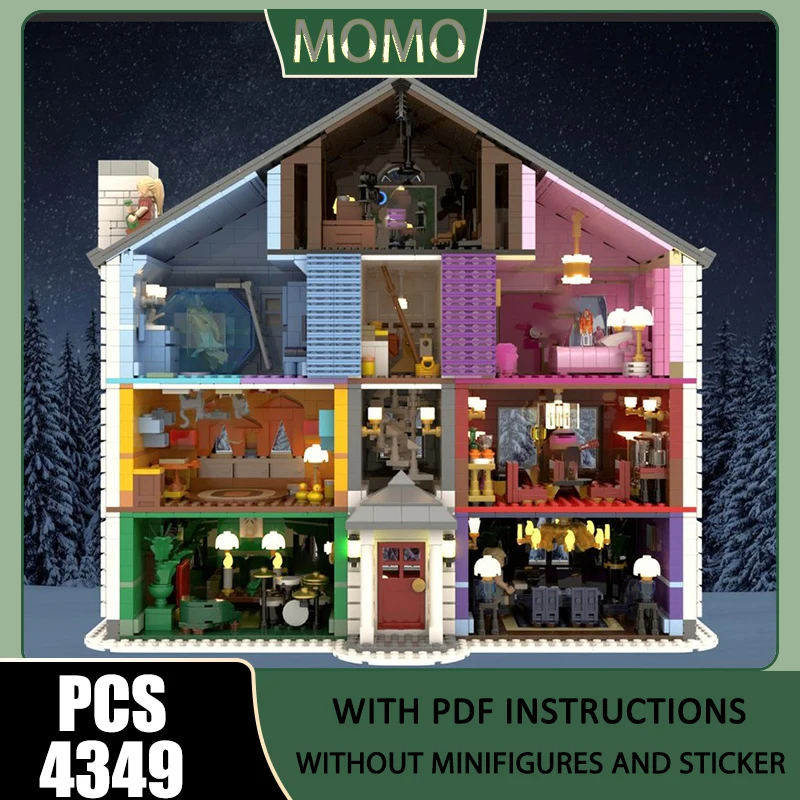 Movie Model Moc Building Blocks Modualr Lover House Model Technology Brick DIY Famous Scene Assembly Construction Holiday Toys
Movie Model Moc Building Blocks Modualr Lover House Model Technology Brick DIY Famous Scene Assembly Construction Holiday Toys