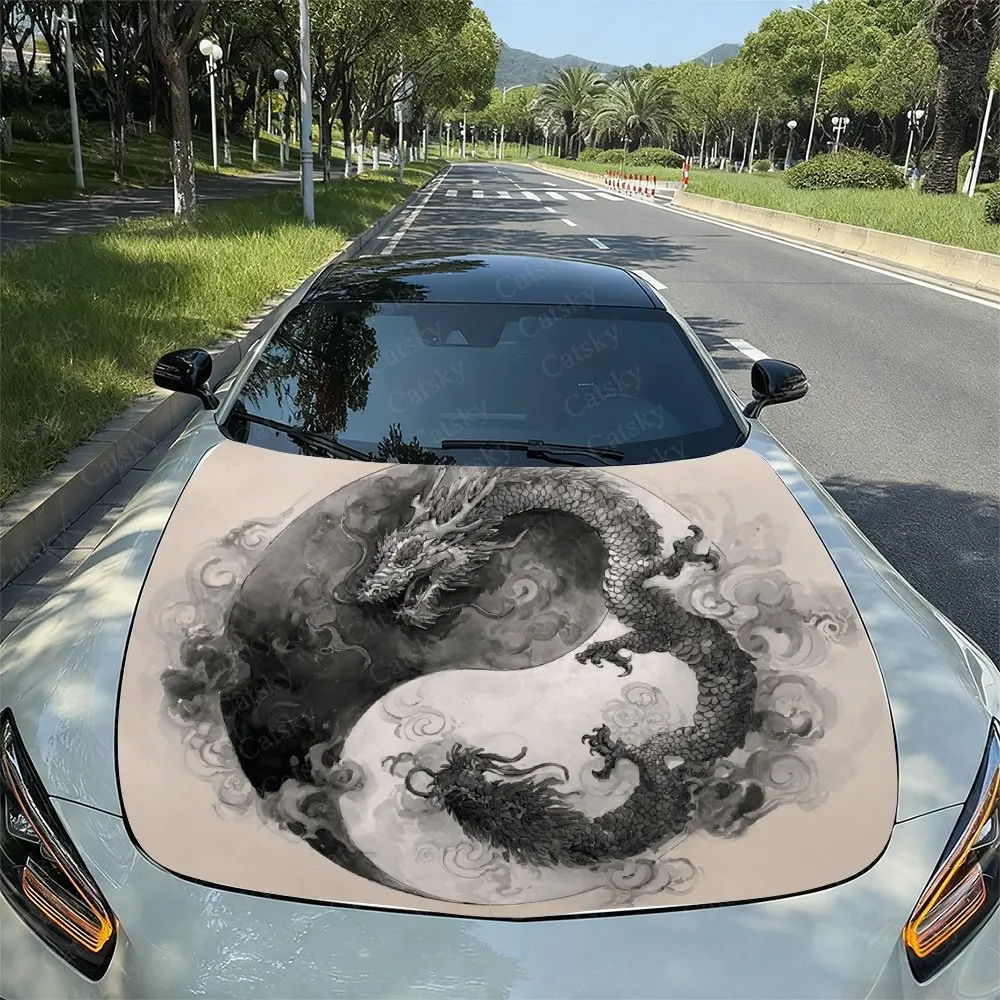 Виниловая наклейка на капот автомобиля с двойным драконом, универсальная наклейка на крышку двигателя, прочный бумажный материал, защитная пленка Fo
Виниловая наклейка на капот автомобиля с двойным драконом, универсальная наклейка на крышку двигателя, прочный бумажный материал, защитная пленка Fo
