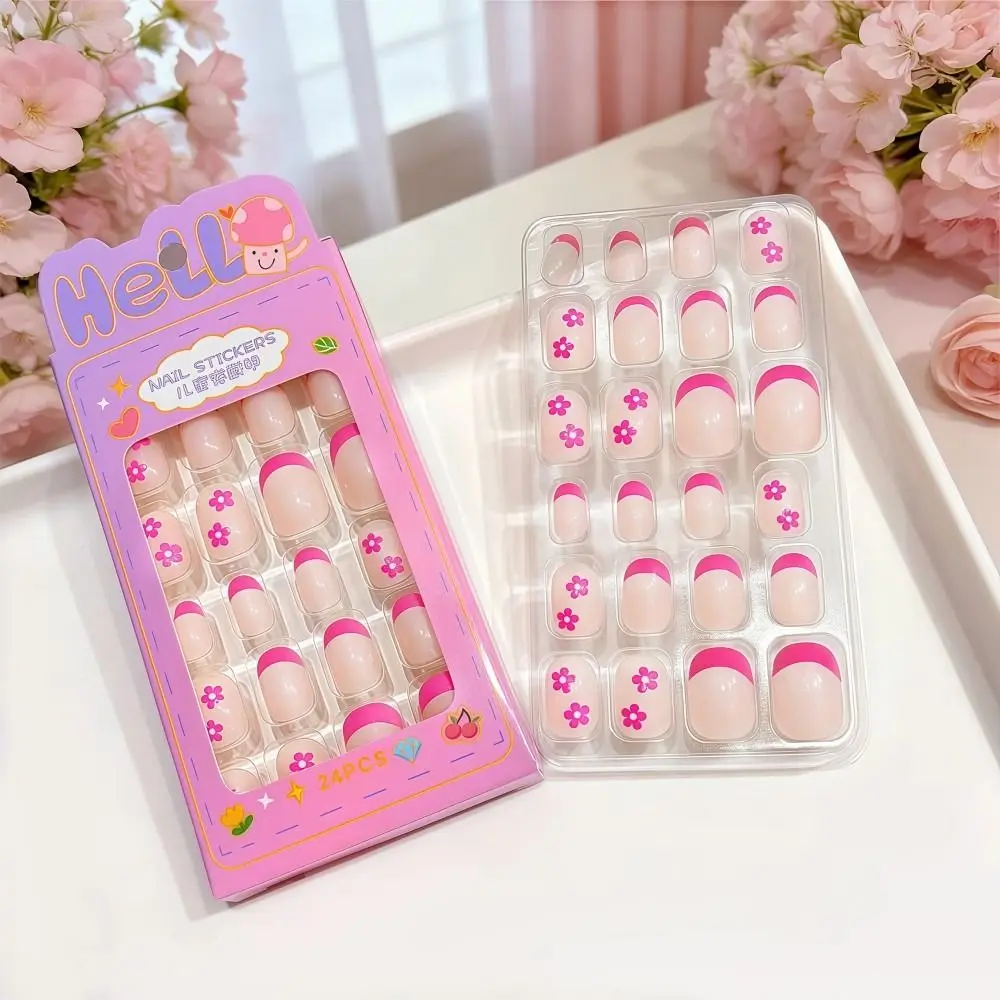 24Pcs/Box Cartoon Press on Nails Black Flower French Tips False Nails Almond-shaped Candy Colors Full Cover Fake Nails
24Pcs/Box Cartoon Press on Nails Black Flower French Tips False Nails Almond-shaped Candy Colors Full Cover Fake Nails
