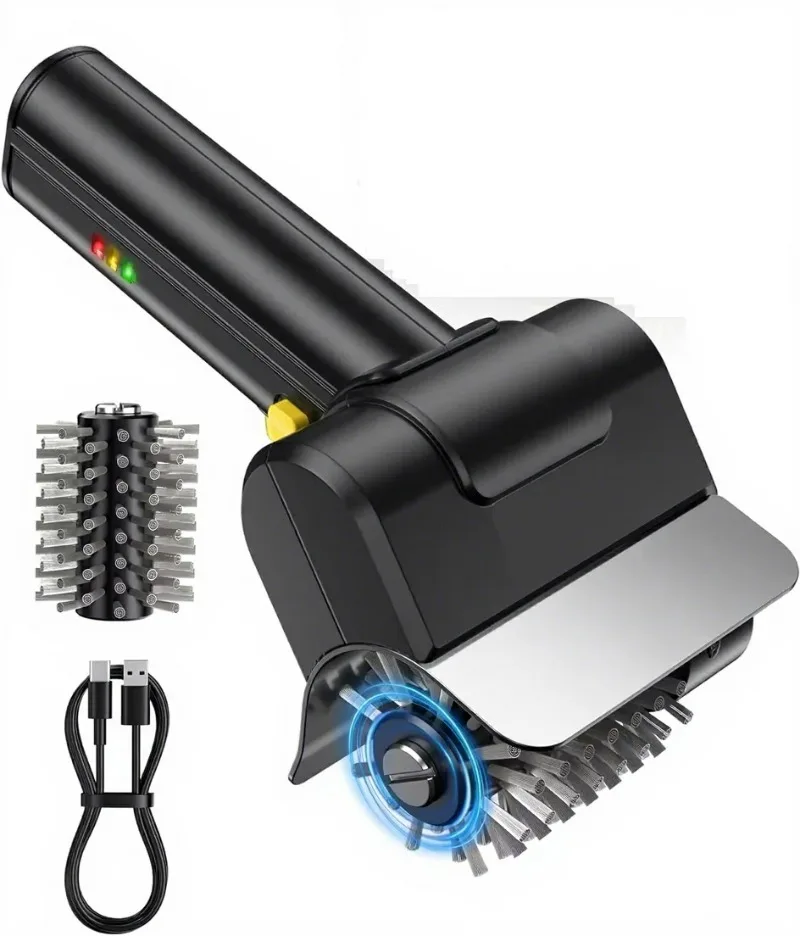 Electric Rechargeable Grill Brush, Heavy Duty BBQ Cleaner with LED Light for Outdoor Grill
Electric Rechargeable Grill Brush, Heavy Duty BBQ Cleaner with LED Light for Outdoor Grill