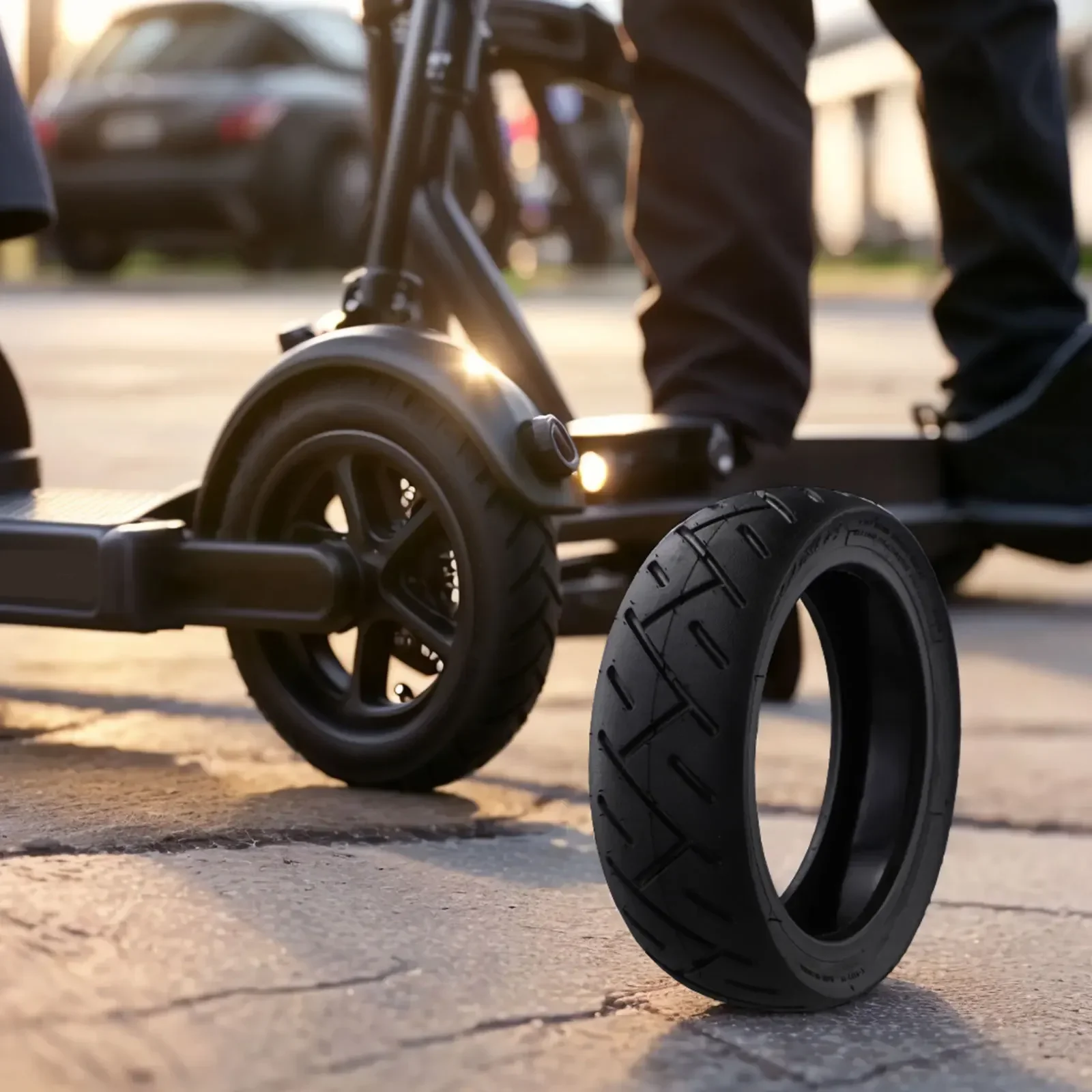 Electric Scooter Tubeless Tyre Flexible Glue Rubber Shock Resistance Solid Tires Travel Wear Resistant 10 Inch
Electric Scooter Tubeless Tyre Flexible Glue Rubber Shock Resistance Solid Tires Travel Wear Resistant 10 Inch