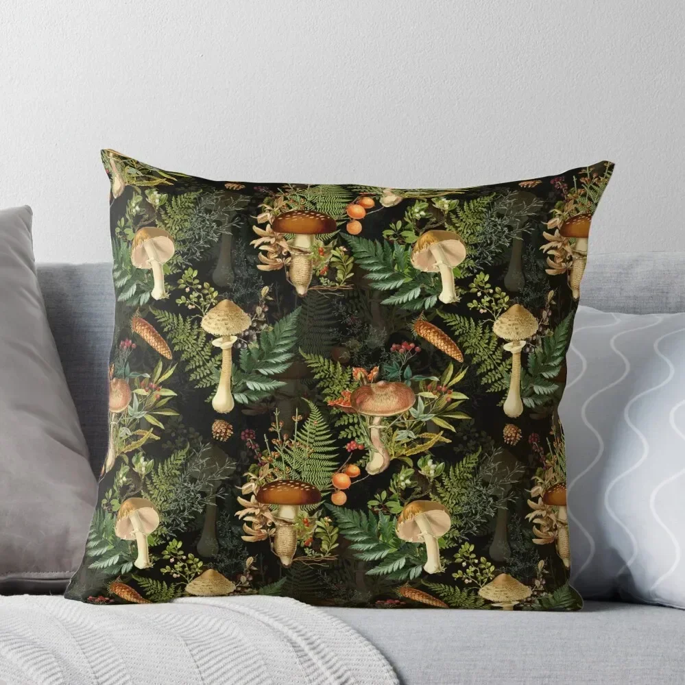 Vintage toxic midnight mushrooms forest Botanical Night Garden pattern on black Throw Pillow luxury throw pillow covers pillow
Vintage toxic midnight mushrooms forest Botanical Night Garden pattern on black Throw Pillow luxury throw pillow covers pillow