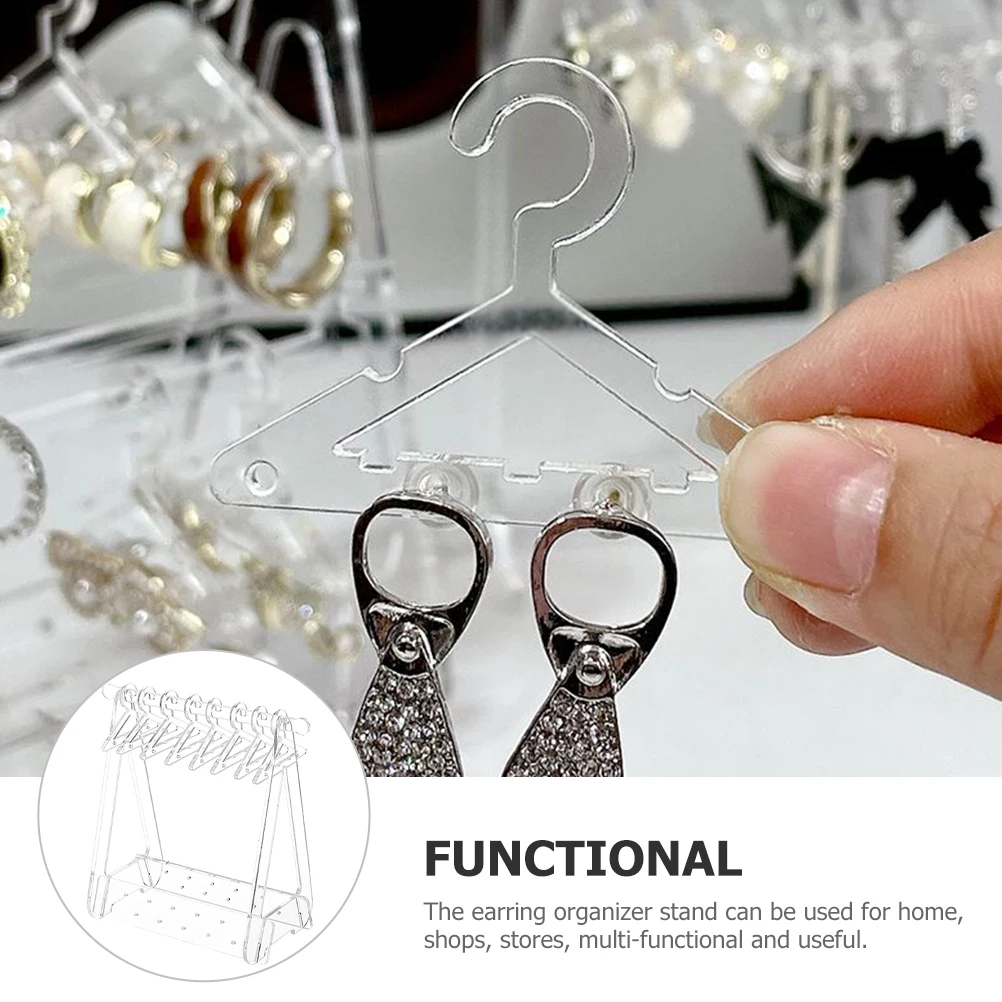 Accessories Hanger Jewelry Rack Small Earrings Display Shelf Acrylic Storage for Selling
Accessories Hanger Jewelry Rack Small Earrings Display Shelf Acrylic Storage for Selling
