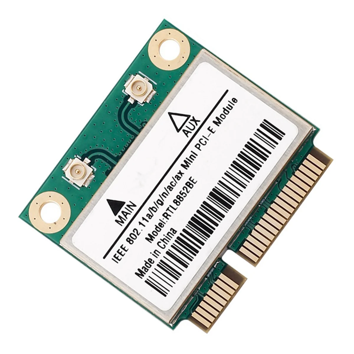 HOT SALE RTL8852BE Network Card WiFi 6 1800Mbps BT 5.2 Dual Band Wireless MiniPCIe 802.11ac/Ax 2.4G/5Ghz MU-MIMO for Win 10 Pcie
HOT SALE RTL8852BE Network Card WiFi 6 1800Mbps BT 5.2 Dual Band Wireless MiniPCIe 802.11ac/Ax 2.4G/5Ghz MU-MIMO for Win 10 Pcie