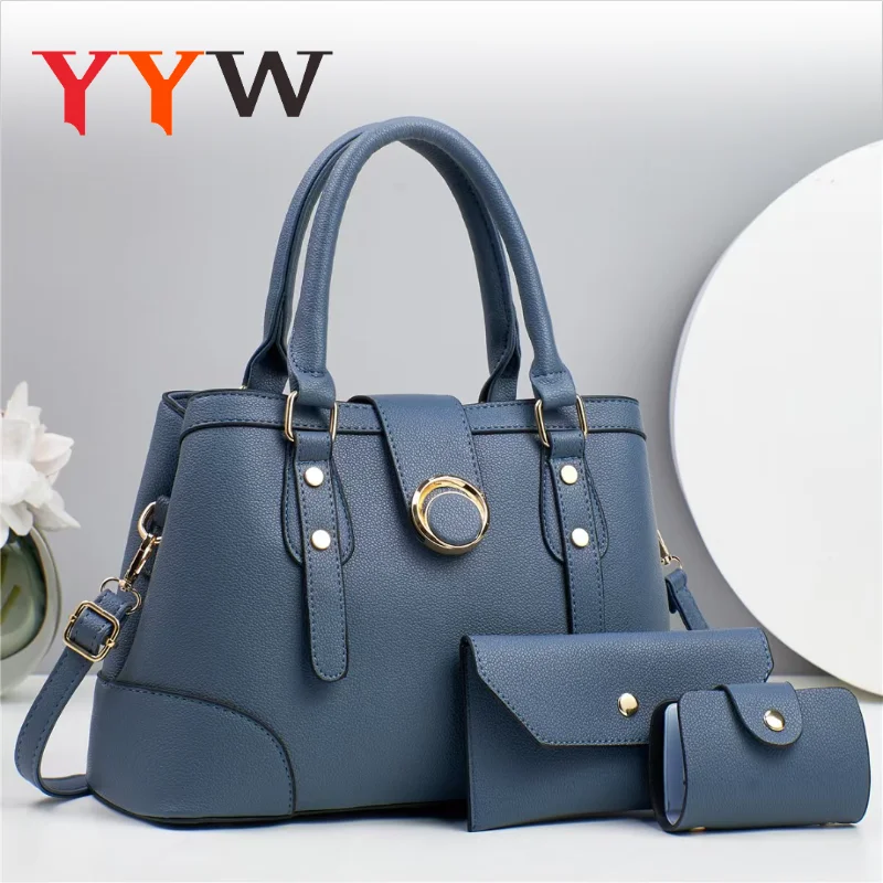 3pcs/set Women Handbags and Purses Ladies Shoulder Bag Top Handle Satchel Tote Work Bag with Matching Clutches Wallet
3pcs/set Women Handbags and Purses Ladies Shoulder Bag Top Handle Satchel Tote Work Bag with Matching Clutches Wallet