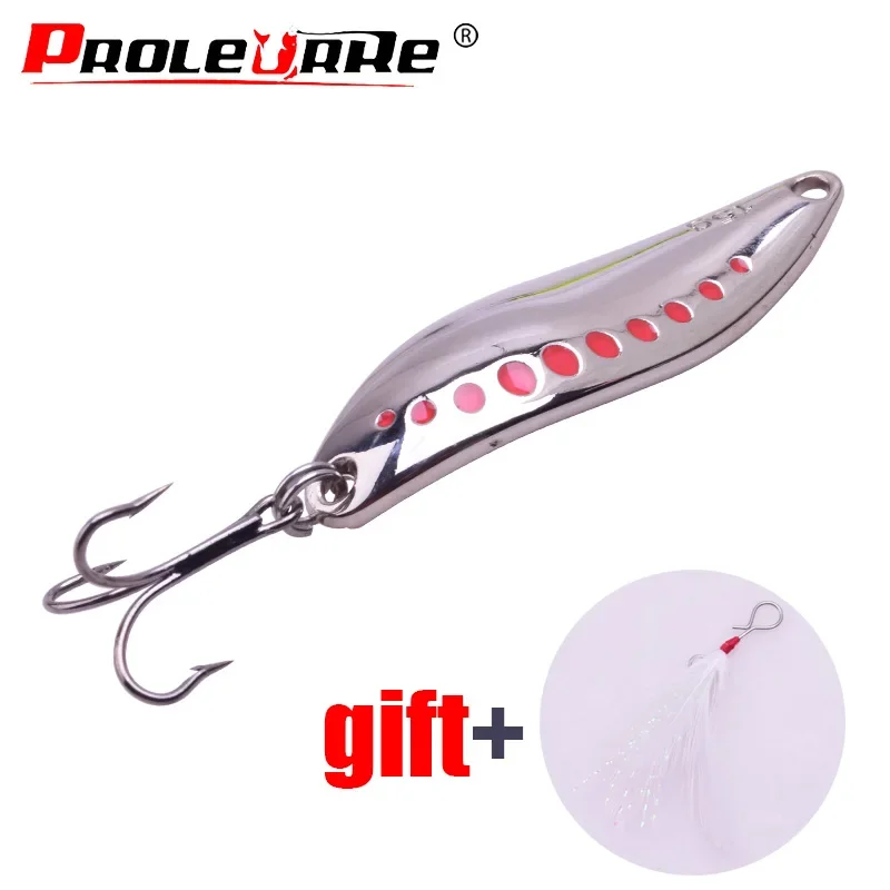 New Metal Vib Leech Spinners Spoon Lures 10g 15g 20g Artificial Bait With Feather Hook Night Fishing Tackle for Bass Pike Perch
New Metal Vib Leech Spinners Spoon Lures 10g 15g 20g Artificial Bait With Feather Hook Night Fishing Tackle for Bass Pike Perch