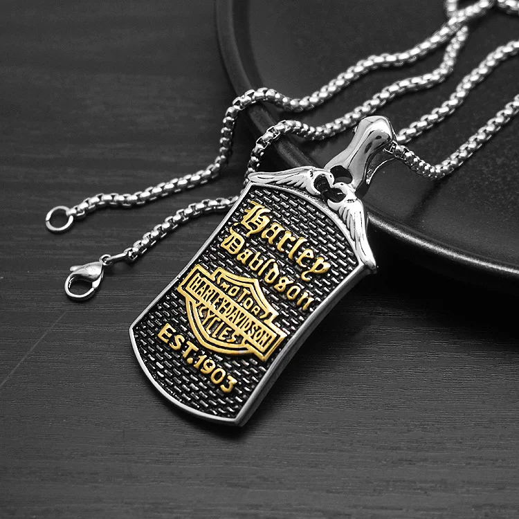 For Harley Davidson 86-92 FXRT/86-90 Retro Unique Motorcycle Pendant Square Plate Street Trendy Man Titanium Steel Necklace
For Harley Davidson 86-92 FXRT/86-90 Retro Unique Motorcycle Pendant Square Plate Street Trendy Man Titanium Steel Necklace