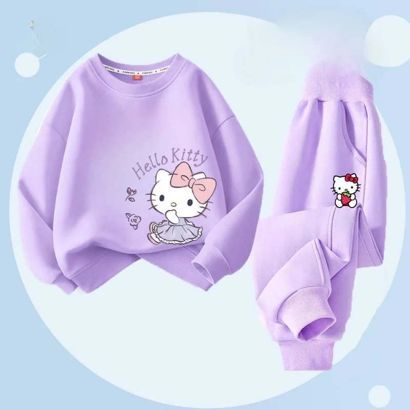 Autumn Baby Girl Clothes Set Children Sanrio Hello Kitty Cartoon Print Sweatshirt and Pants 2 Pieces Suit Kid Long Sleeved Suit
Autumn Baby Girl Clothes Set Children Sanrio Hello Kitty Cartoon Print Sweatshirt and Pants 2 Pieces Suit Kid Long Sleeved Suit