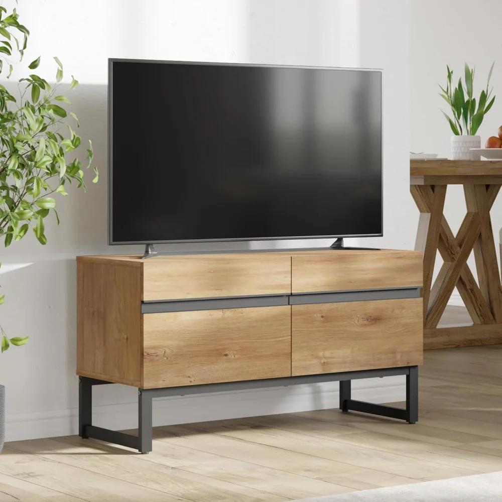 Modern TV Stand for TVs up to 50 inch, TV Entertainment Center Console Table with Storage Cabinet
Modern TV Stand for TVs up to 50 inch, TV Entertainment Center Console Table with Storage Cabinet