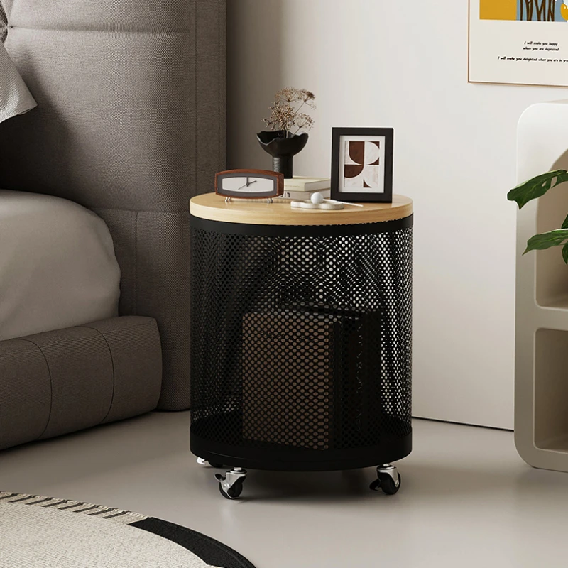 Natural Wooden Rolling Cabinet Iron Frame Tea Table Minimalist Bedside Storage Rack MultiPurpose Coffee Table for Living Room
Natural Wooden Rolling Cabinet Iron Frame Tea Table Minimalist Bedside Storage Rack MultiPurpose Coffee Table for Living Room