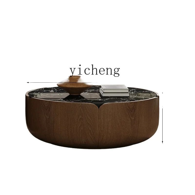 ZK Italian minimalist high-end marble rock slab coffee table combination living room household round tea table
ZK Italian minimalist high-end marble rock slab coffee table combination living room household round tea table
