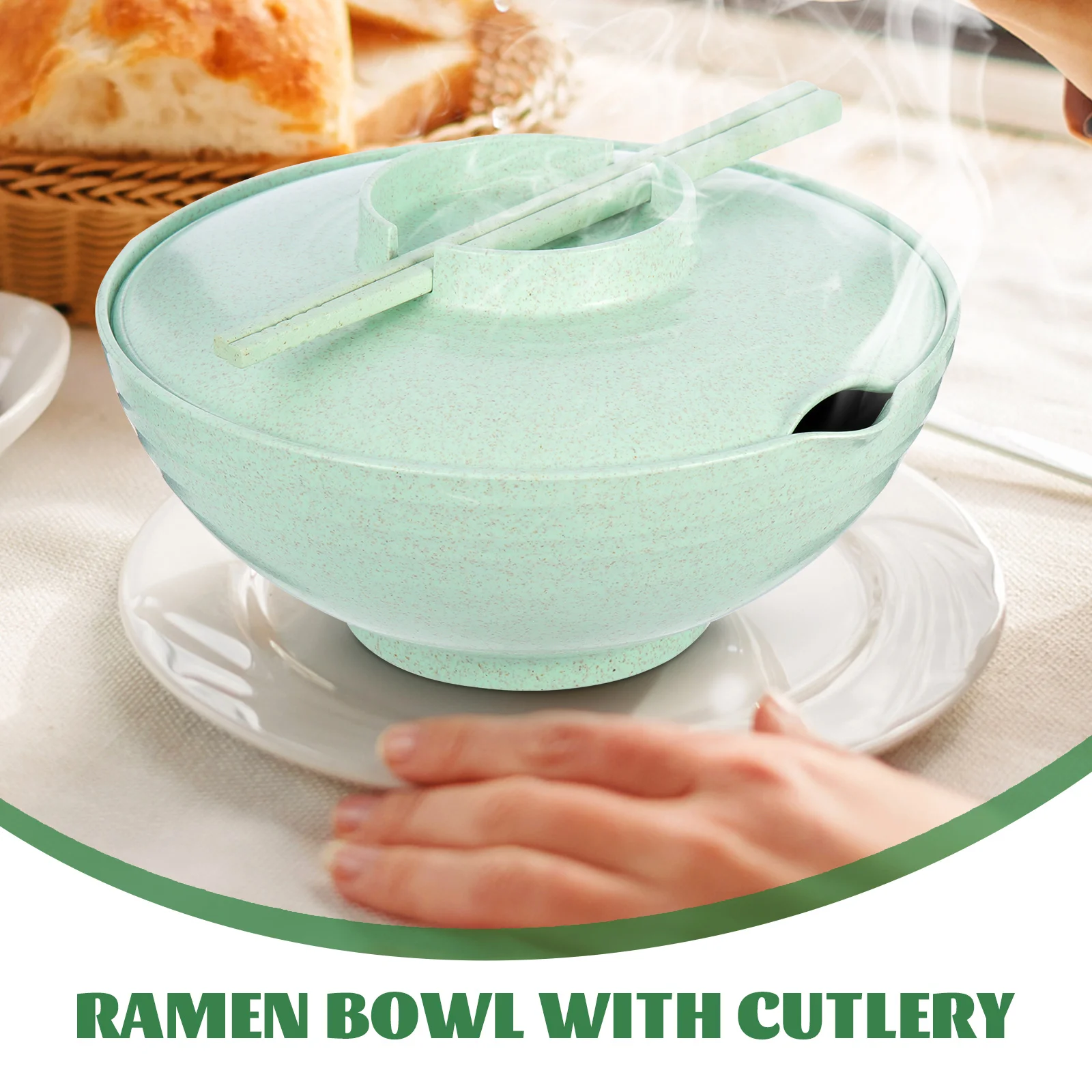 1 set Japanese Ramen Bowl Set Lidded Noodle Soup Rice Container Microwave Safe Dishwasher Large Serving Bowl For Home
1 set Japanese Ramen Bowl Set Lidded Noodle Soup Rice Container Microwave Safe Dishwasher Large Serving Bowl For Home