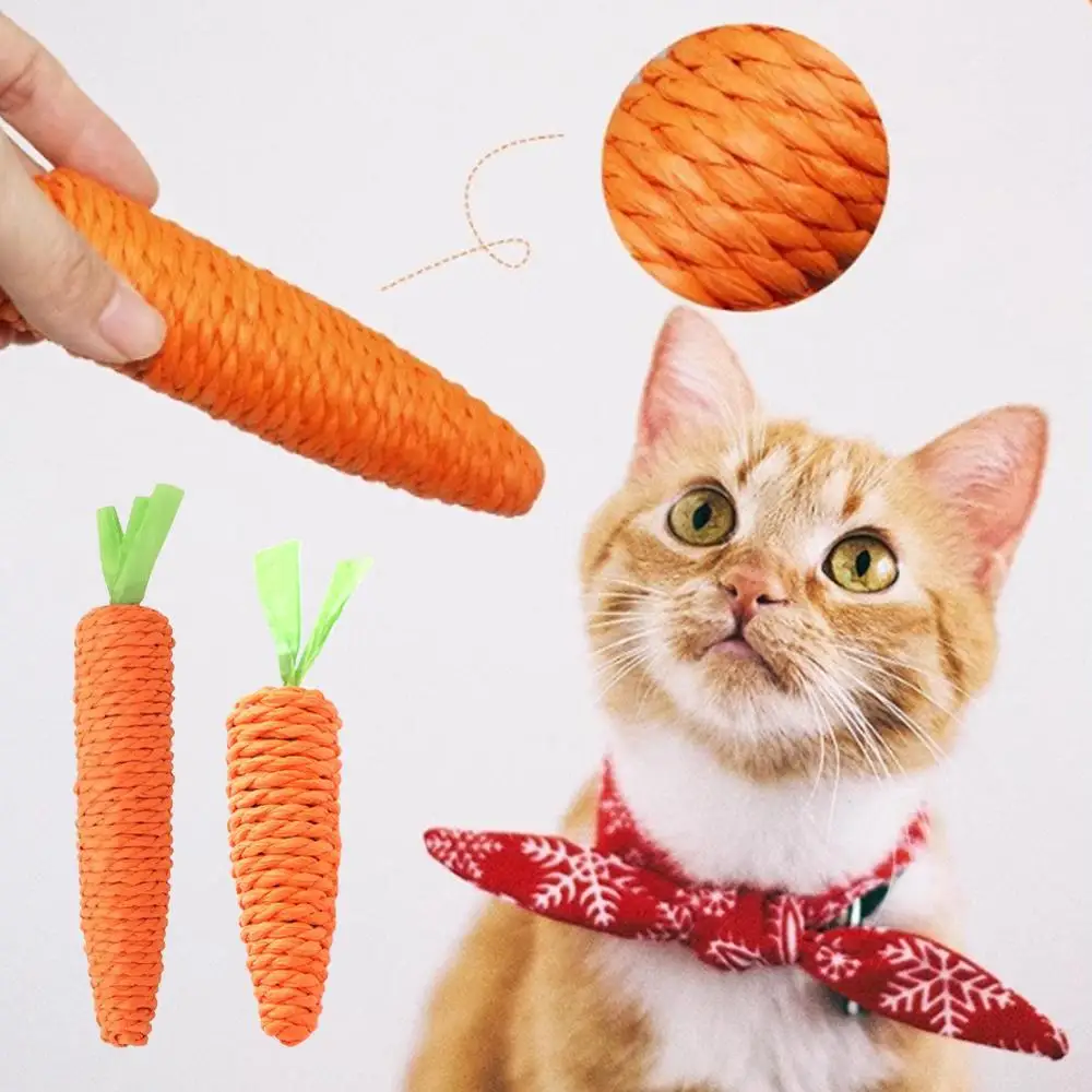 1pcs Cat Toy Carrot Sound Pet Products Bite Resistant Paper Rope Scratcher Clean Teeth Interactive Play Cat Carrot Chew Toy
1pcs Cat Toy Carrot Sound Pet Products Bite Resistant Paper Rope Scratcher Clean Teeth Interactive Play Cat Carrot Chew Toy