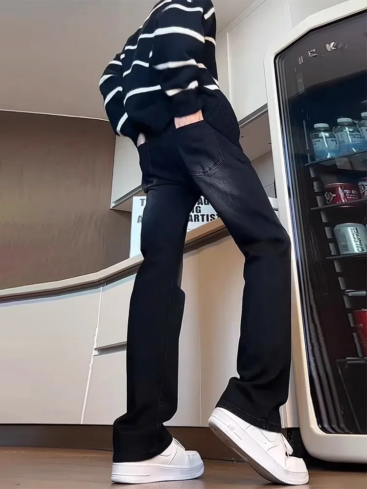 Waed adient Bla Fce Lined Men's Jeans Slim Straight Knife Flared Pants Autumn Winter American Vibe Cotton Polye...
Waed adient Bla Fce Lined Men's Jeans Slim Straight Knife Flared Pants Autumn Winter American Vibe Cotton Polye...