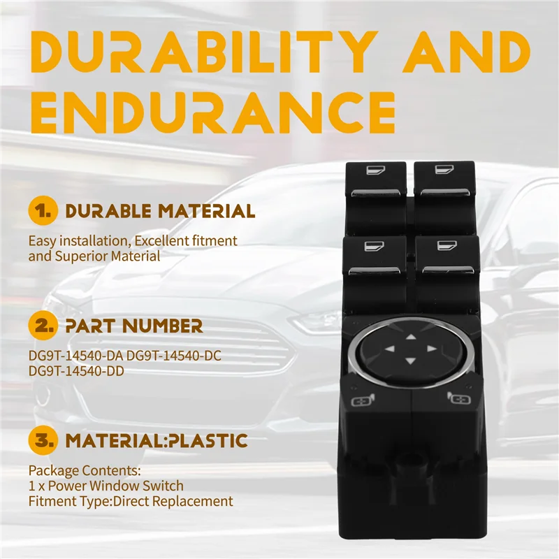 Automobile Power Window Adjustment Master Switch DG9T-14540-Da DG9T14540DA For Ford Auto Glass Lifter Switch
Automobile Power Window Adjustment Master Switch DG9T-14540-Da DG9T14540DA For Ford Auto Glass Lifter Switch