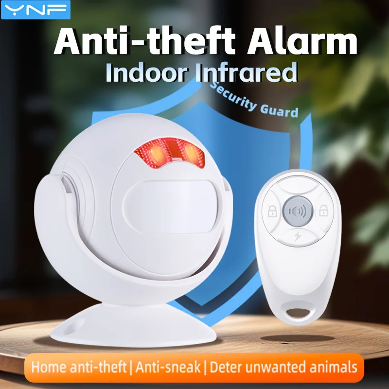 YNF Wireless Security Alarm, Integrated Infrared Motion Sensor & Doorbell Mode for Home Safety
YNF Wireless Security Alarm, Integrated Infrared Motion Sensor & Doorbell Mode for Home Safety