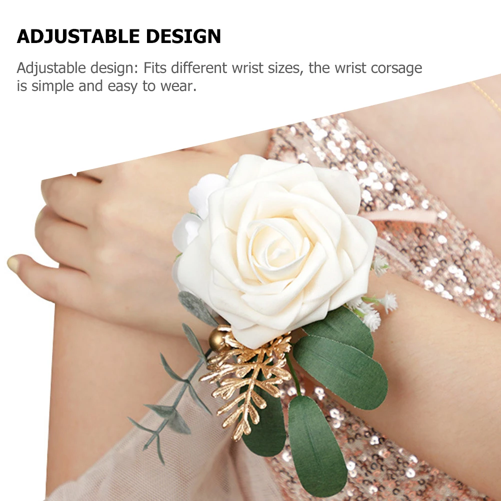 4pcs Wedding Wrist Corsage Silk Flower Bracelets for Bridesmaid Bride Bridal Party Prom Accessories Color
4pcs Wedding Wrist Corsage Silk Flower Bracelets for Bridesmaid Bride Bridal Party Prom Accessories Color