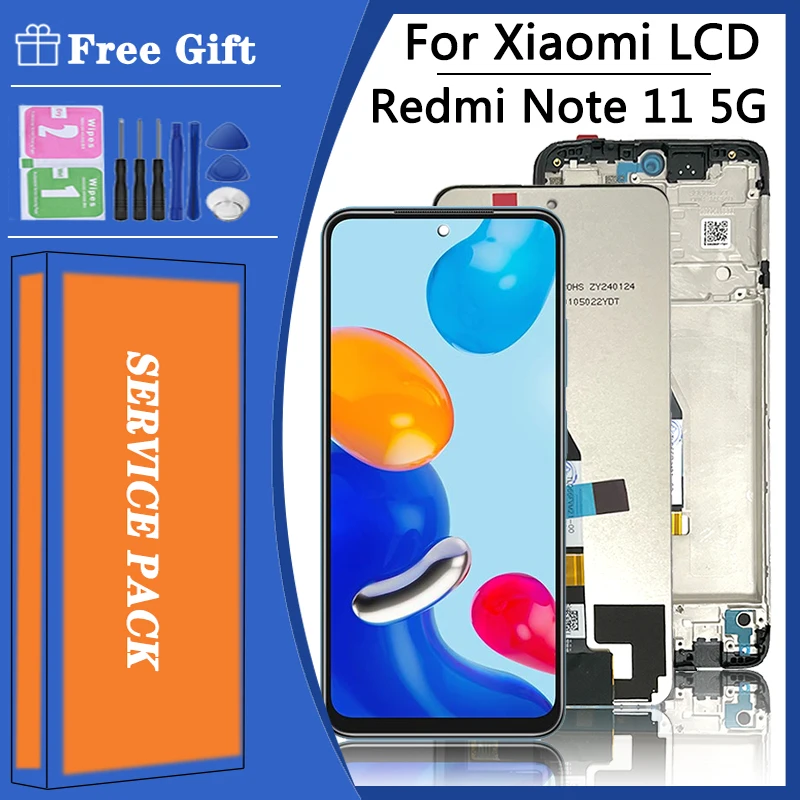 6.6" Original LCD With Frame For Xiaomi Redmi Note 11 LCD Display Touch Screen Display For Redmi Note11 5G LCD Screen With Tools
6.6" Original LCD With Frame For Xiaomi Redmi Note 11 LCD Display Touch Screen Display For Redmi Note11 5G LCD Screen With Tools