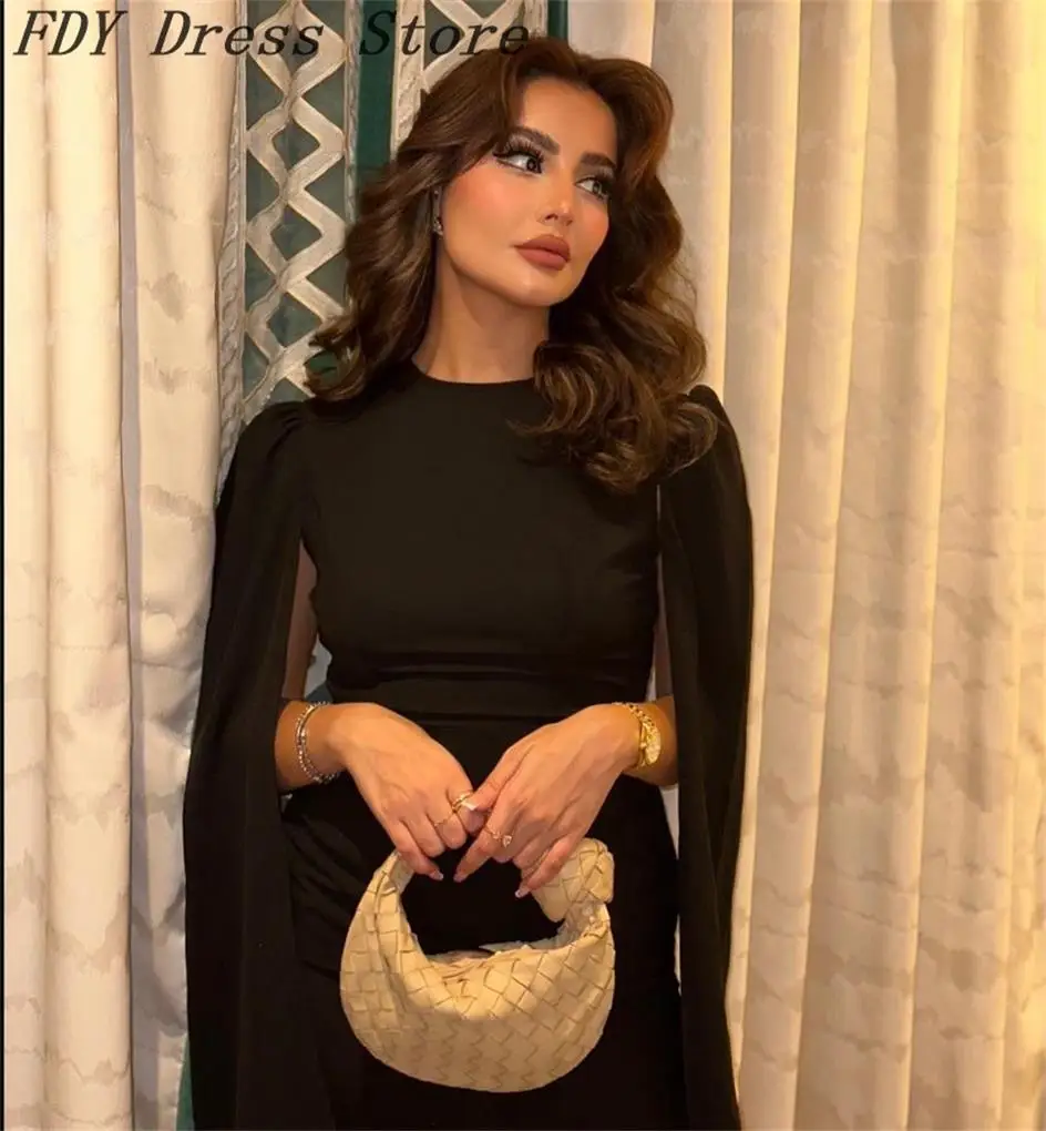 Vintage Mermaid Long Sleeves Evening Dresses Black O-Neck Prom Dresses Backless Floor Length Formal Party Dresses
Vintage Mermaid Long Sleeves Evening Dresses Black O-Neck Prom Dresses Backless Floor Length Formal Party Dresses