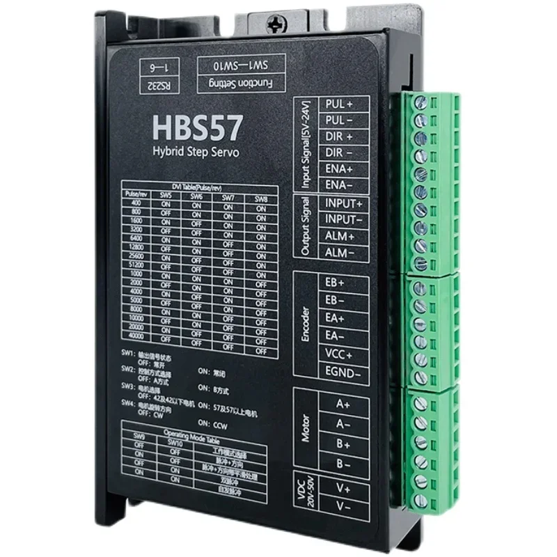 High-speed closed-loop motor driver HBS57 DC hybrid servo stepper motor 5-24V universal
High-speed closed-loop motor driver HBS57 DC hybrid servo stepper motor 5-24V universal