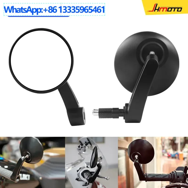 4PCS motorcycle electric vehicle modified aluminum alloy black handlebar mirror large round rearview mirror reflector
4PCS motorcycle electric vehicle modified aluminum alloy black handlebar mirror large round rearview mirror reflector