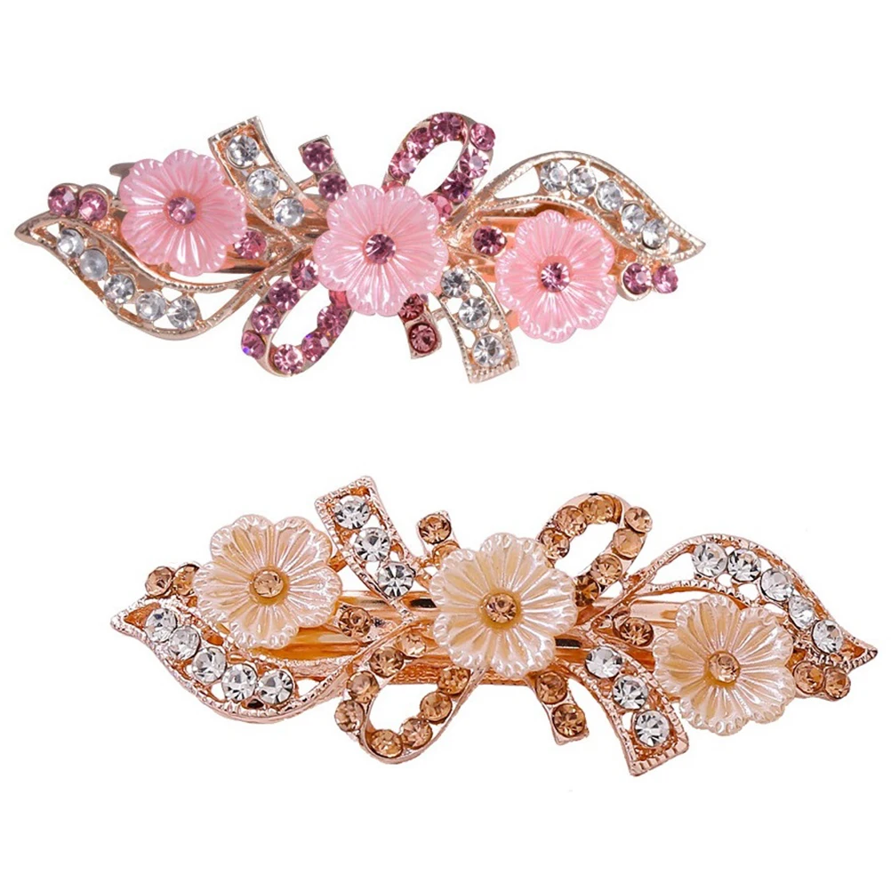2Pcs Rhinestone Clip Elegant Flower Ponytail Holder Bobby Pins Women Hair Pin Gifts Stylish Women Hair Pin Accessories
2Pcs Rhinestone Clip Elegant Flower Ponytail Holder Bobby Pins Women Hair Pin Gifts Stylish Women Hair Pin Accessories