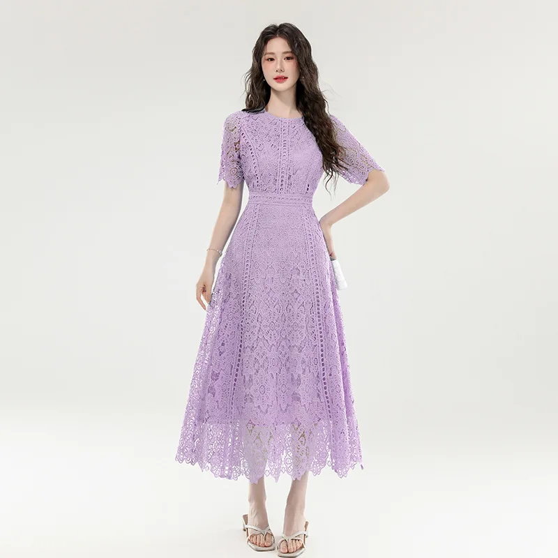Elegant Lace Dress Women Spring Summer Fashionable Long Dresses Female Chic Floral Party Dresses
Elegant Lace Dress Women Spring Summer Fashionable Long Dresses Female Chic Floral Party Dresses
