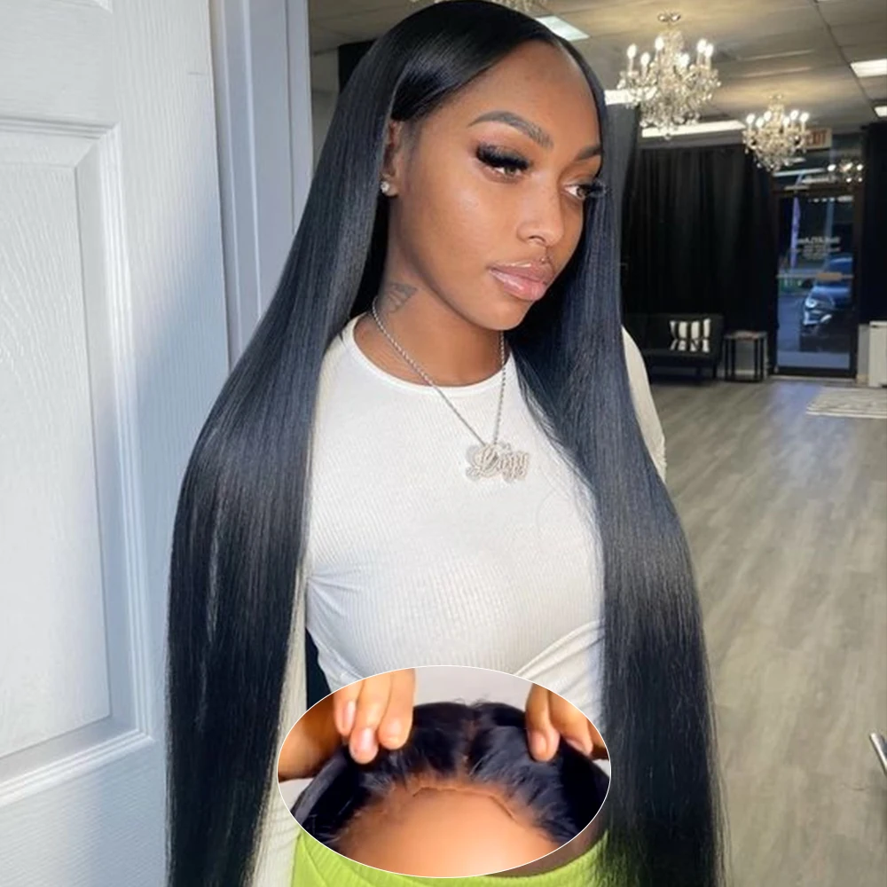 Wear and Go Pre Plucked Pre Cut Glueless Wigs Bone Straight Human Hair Ready to Wear Lace Front Wigs Black 30 Inch Closure Wigs
Wear and Go Pre Plucked Pre Cut Glueless Wigs Bone Straight Human Hair Ready to Wear Lace Front Wigs Black 30 Inch Closure Wigs