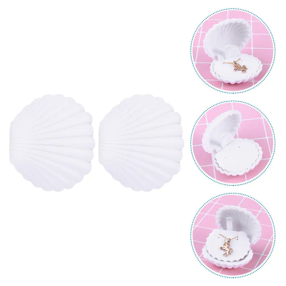 Набор из 2 шт. шкатулок для украшений в форме ракушки, премиум-класса, для демонстрации ожерелий, компактный контейнер для хранения ювелирных изделий, органайзер для цепочек на ключицу
Набор из 2 шт. шкатулок для украшений в форме ракушки, премиум-класса, для демонстрации ожерелий, компактный контейнер для хранения ювелирных изделий, органайзер для цепочек на ключицу