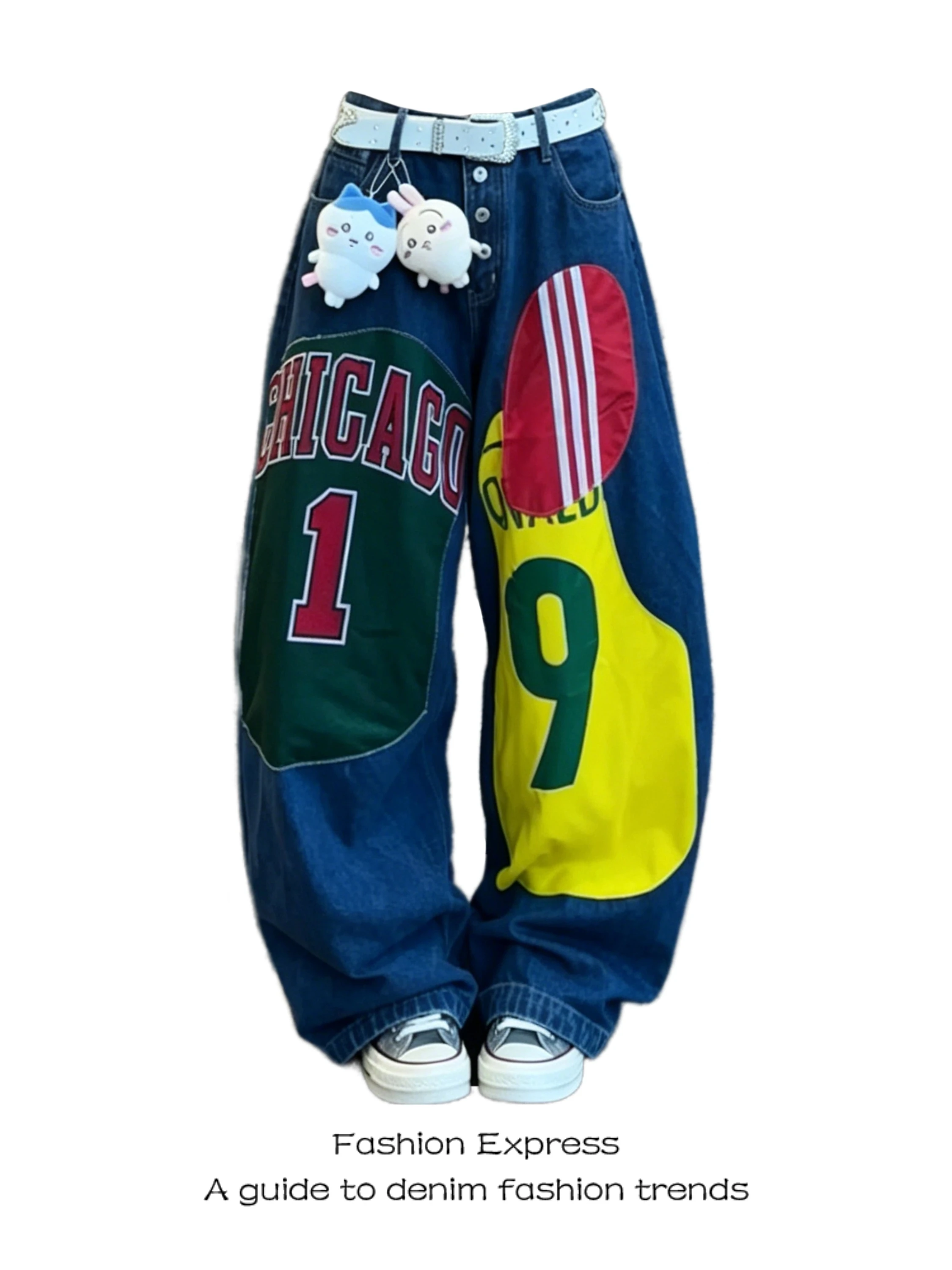 Retro American Denim Wide Leg Loose Women's Trendy Patchwork Print Hot Girl BF Lazy Style Floor-Length Pants High Waist Casua...
Retro American Denim Wide Leg Loose Women's Trendy Patchwork Print Hot Girl BF Lazy Style Floor-Length Pants High Waist Casua...