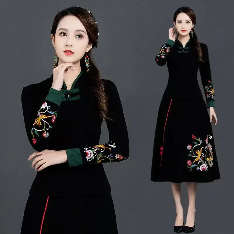 Traditional Chinese Clothing Women Qipao Shirt 2026 Tang Suit Hanfu Embroidered Cheongsam Top China Style Clothes
Traditional Chinese Clothing Women Qipao Shirt 2026 Tang Suit Hanfu Embroidered Cheongsam Top China Style Clothes