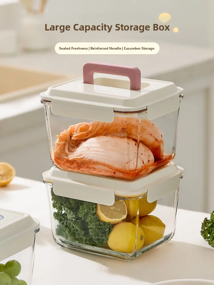 Большой стеклянный контейнер Capaci для хранения продуктов питания ade Frie с ручкой, герметичный кухонный ящик для хранения овощей и ...
Большой стеклянный контейнер Capaci для хранения продуктов питания ade Frie с ручкой, герметичный кухонный ящик для хранения овощей и ...