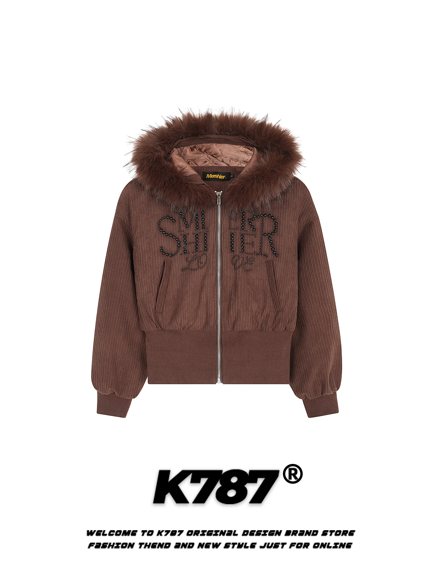 K787 American Sle Retro Button Pearl Collar Hooded Cotton Jaet Women Casual Loose ort Cotton Coat Street Sport Leisure
K787 American Sle Retro Button Pearl Collar Hooded Cotton Jaet Women Casual Loose ort Cotton Coat Street Sport Leisure