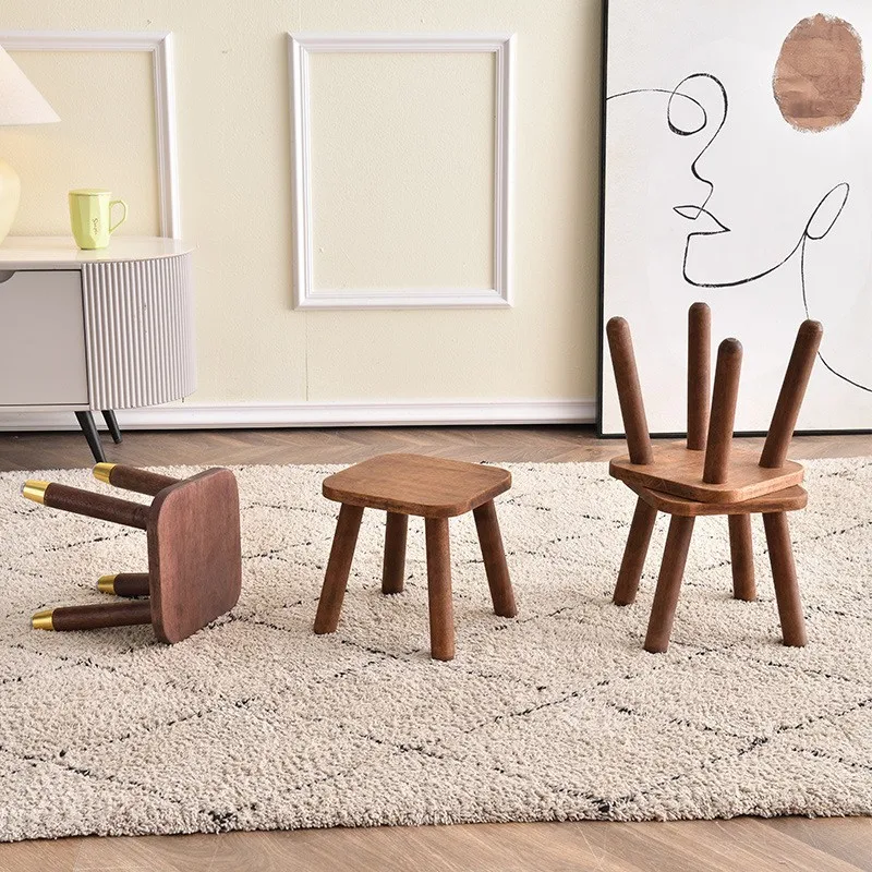 Solid wood square stool household living room shoe changing stool children's low stool, log small bench Nordic style
Solid wood square stool household living room shoe changing stool children's low stool, log small bench Nordic style