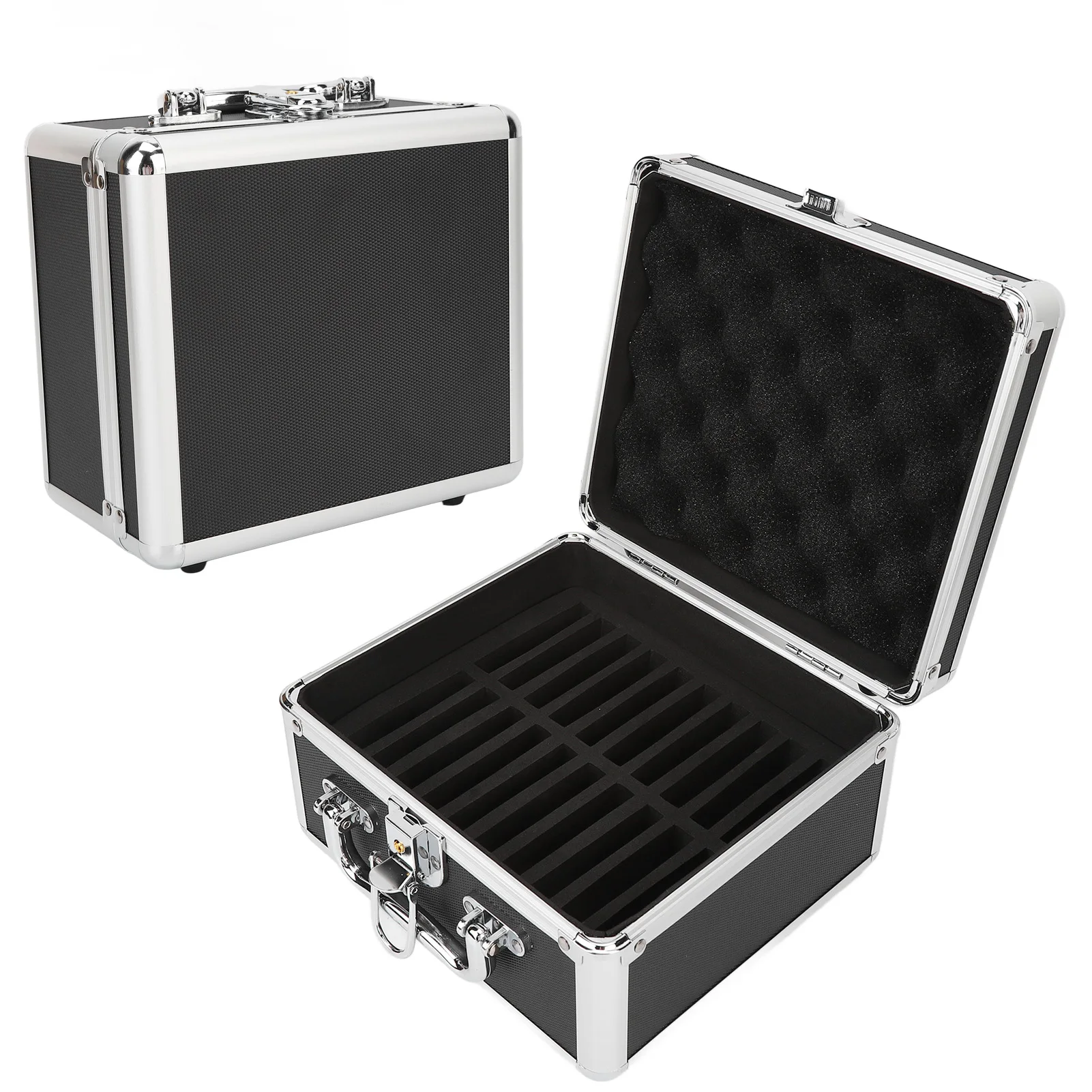 Hard Drive Box Aluminum Alloy 20 Bays ABS EVA Double Convenient Handle 2.5in Hard Drive Storage Box for Office
Hard Drive Box Aluminum Alloy 20 Bays ABS EVA Double Convenient Handle 2.5in Hard Drive Storage Box for Office