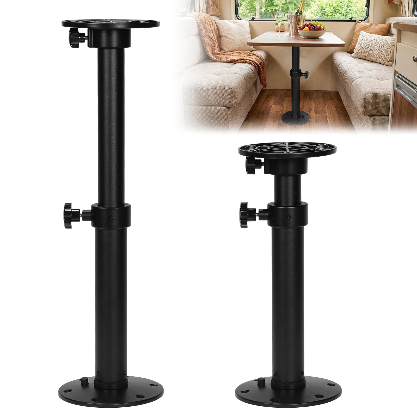 RV Table Pedestal Stand Leg One-Leg Lifting System Aluminum Alloy Stand Base 27.5In for RVs Marine Boat Yacht
RV Table Pedestal Stand Leg One-Leg Lifting System Aluminum Alloy Stand Base 27.5In for RVs Marine Boat Yacht